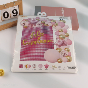 New product pink party decoration foil balloon set combination balloons for sale