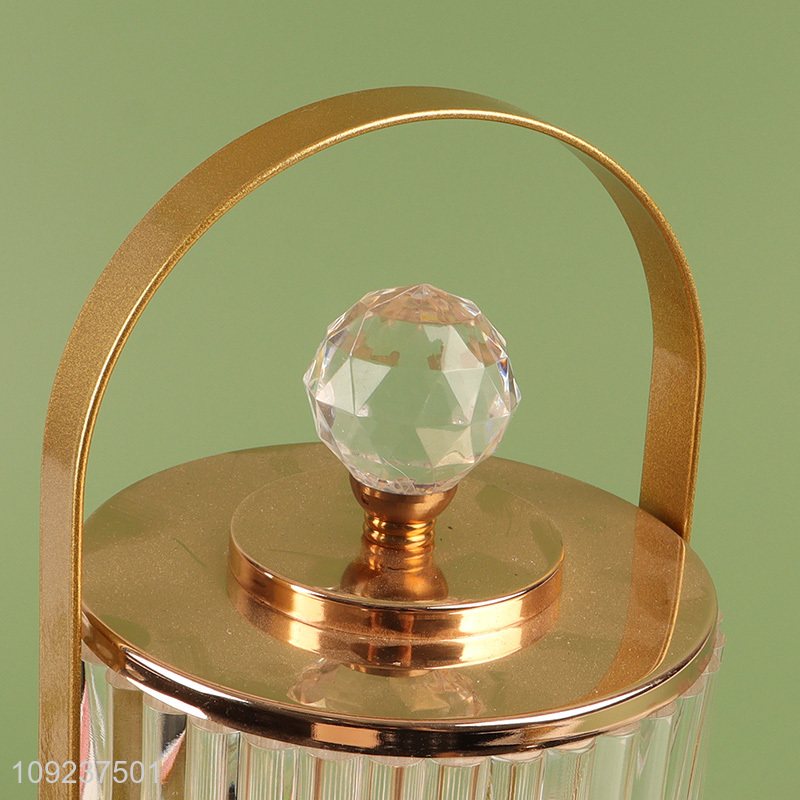 New Product Gold Acrylic Led Table Lamp for Living Room Decor