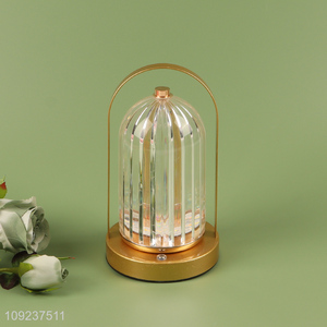 Good Quality Gold Acrylic Led Table Lamp for Bedroom Decoration