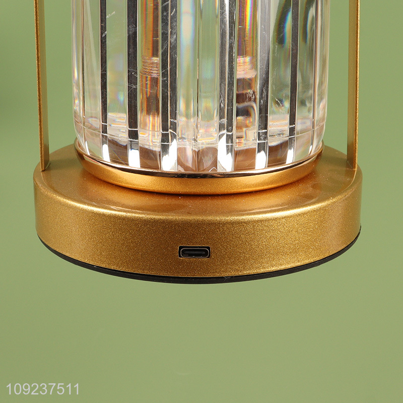 Good Quality Gold Acrylic Led Table Lamp for Bedroom Decoration