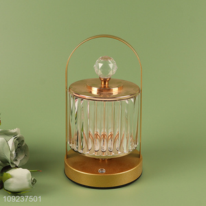 New Product Gold Acrylic Led Table Lamp for Living Room Decor