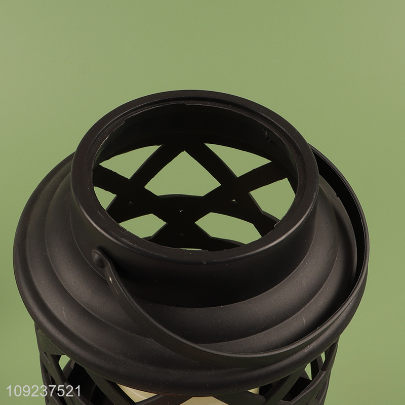 Factory Price Portable Plastic Led Candle Lantern for Garden Decor