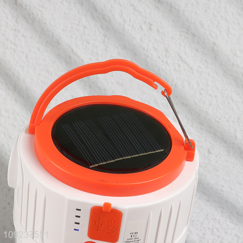Wholesale Solar Usb Rechargeable Led Emergency Lamp Outdoor Camping Light