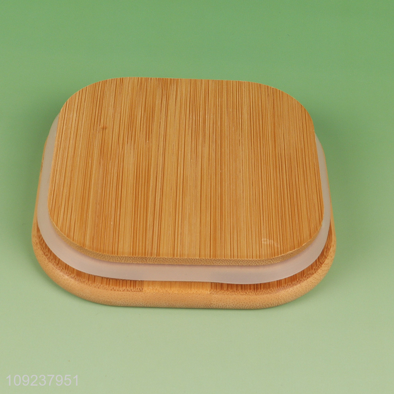 High Quality Glass Food Storage Jar with Airtight Bamboo Lid