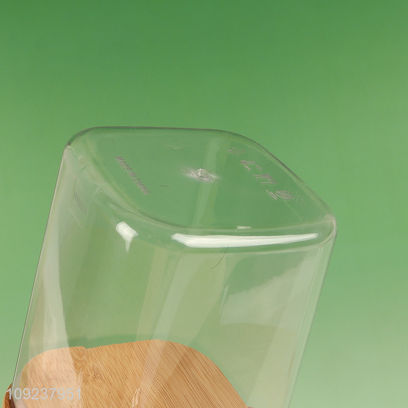 High Quality Glass Food Storage Jar with Airtight Bamboo Lid