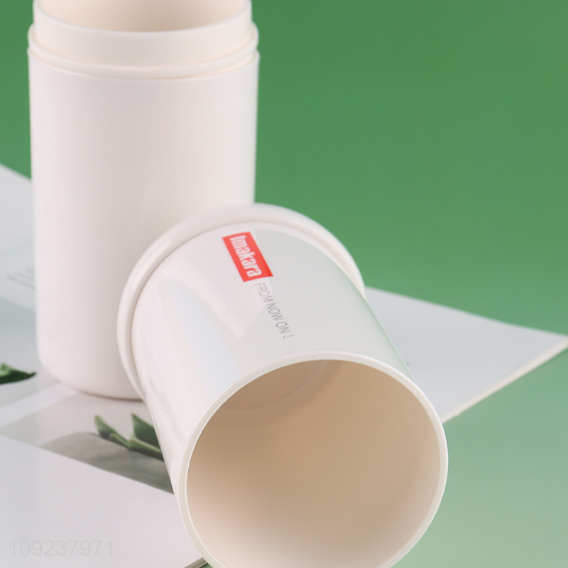 Popular products portable space saving plastic mouthwash cup toothbrush cup