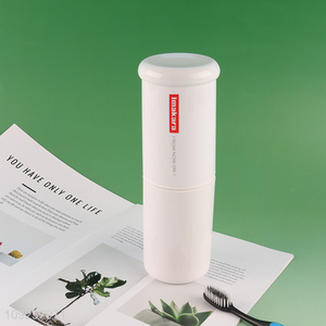 Popular products portable space saving plastic mouthwash cup toothbrush cup