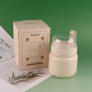 Top Selling Double Layer Breakfast Cups Leak-Proof Light Yogurt Overnight Oat Salad Cup