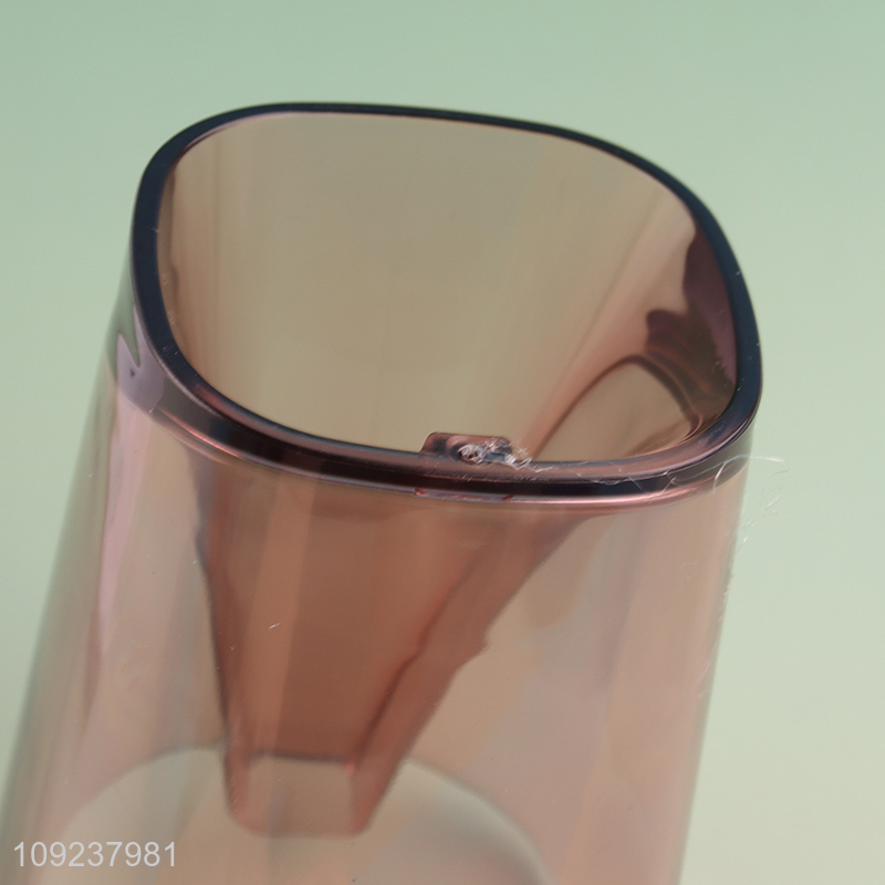 China supplier bathroom accessories plastic mouthwash cup toothbrush cup