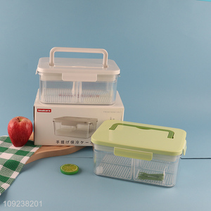 Hot items portable handheld food container plastic picnic box for sale