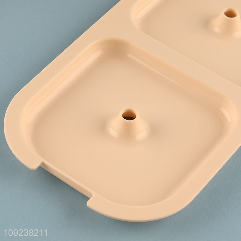 Low price portable 2compartment food container lunch box with handle