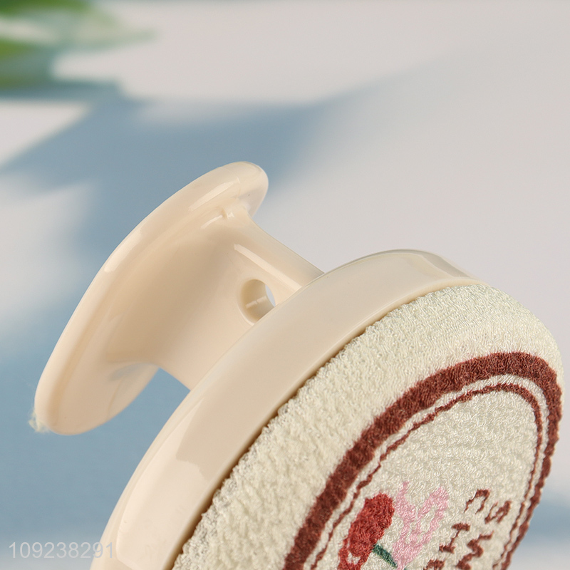 Yiwu market round dead skin remover handheld bath brush cleaning brush