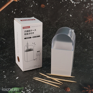 Hot selling home restaurant desktop toothpick holder toothpick box