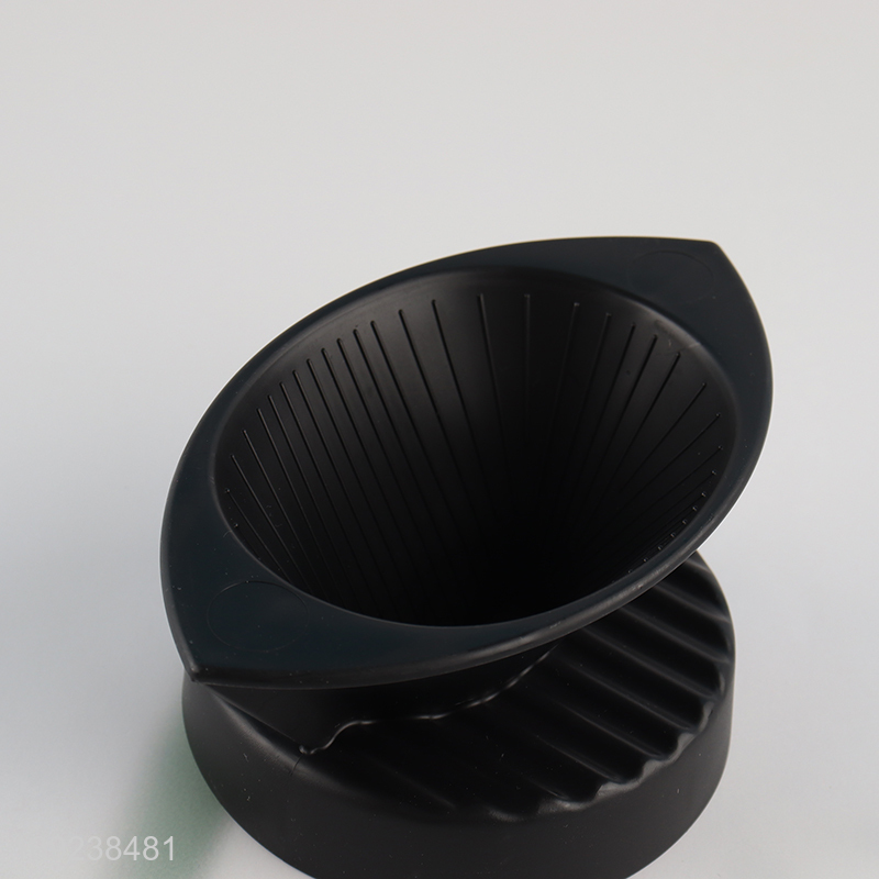 Factory price portable coffee dripper reusable paperless mesh filter coffee filter