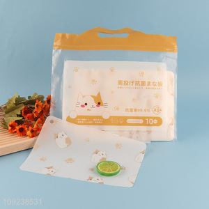 Popular products 10pcs home kitchen antibacterial cutting board chopping blocks