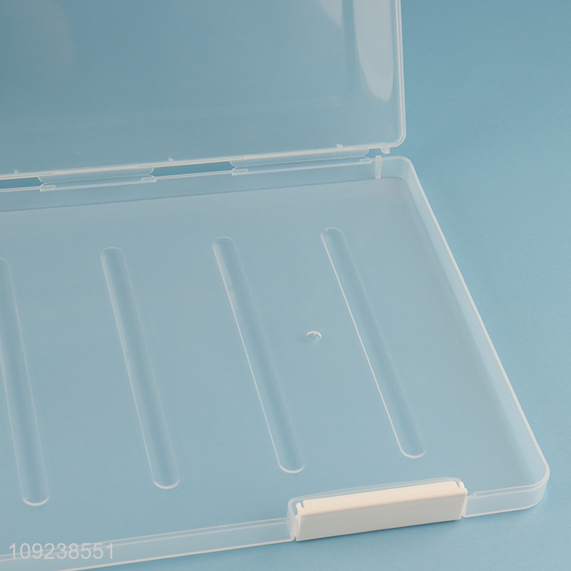 Latest products clear A4 school office file storage box for sale