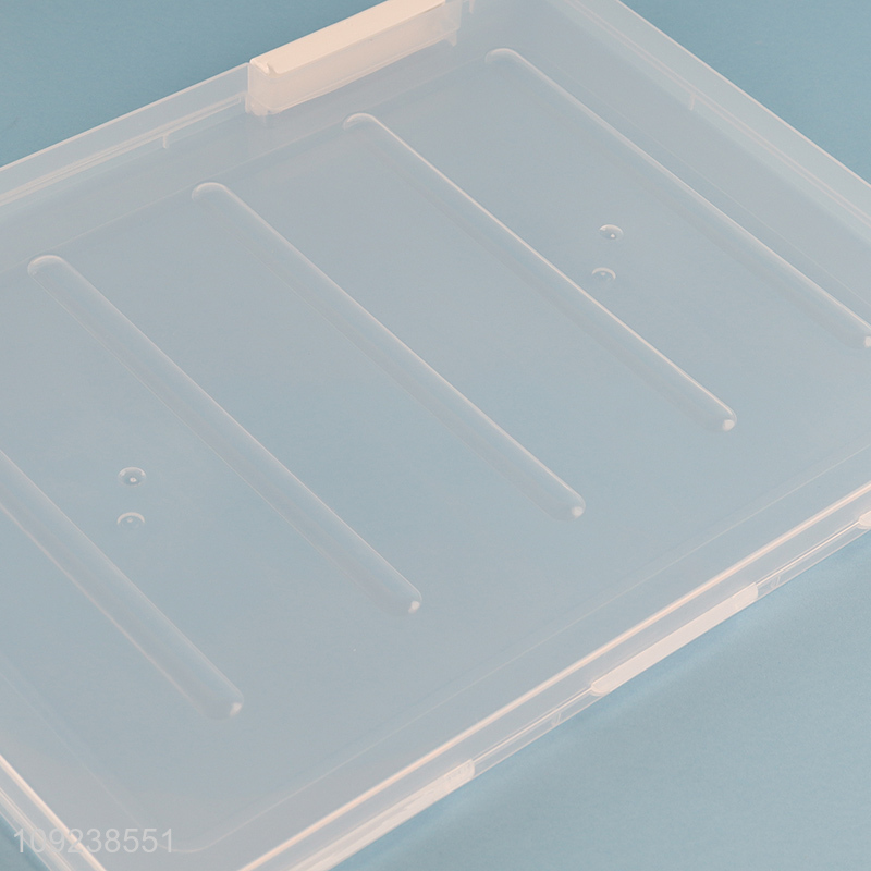 Latest products clear A4 school office file storage box for sale