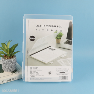 Latest products clear A4 school office file storage box for sale