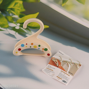 Yiwu market household plastic arch hanger bag hat scarf hook for sale