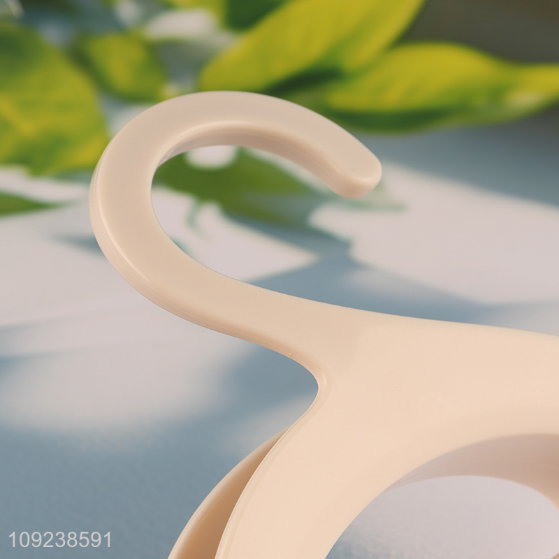 Yiwu market household plastic arch hanger bag hat scarf hook for sale