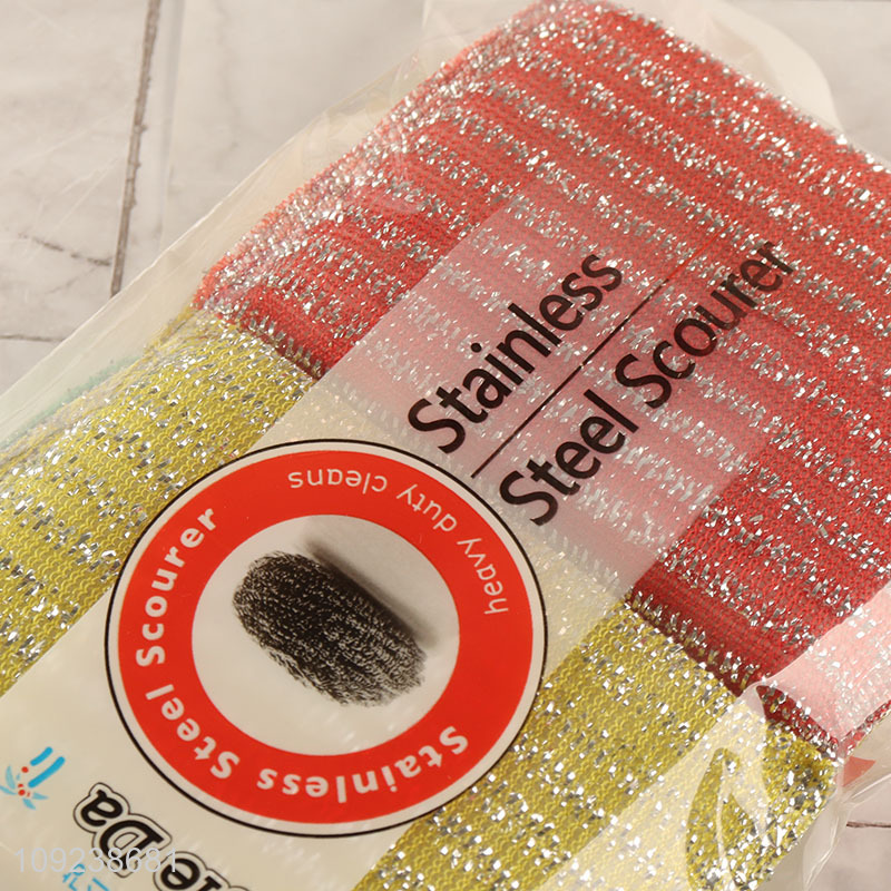 China supplier household dish washing stainless steel scouring pad