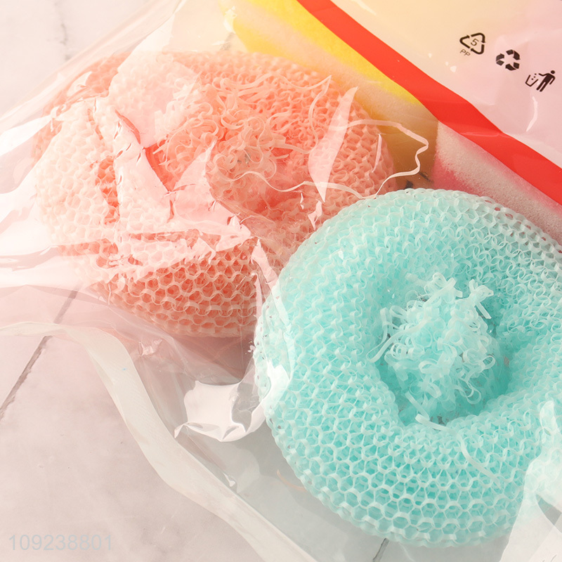 Hot selling home kitchen stainless steel scourer dish washing cleaning kit