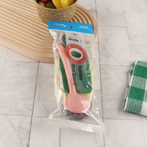 Factory supply household kitchen cleaning tool stainless steel cleaning kit