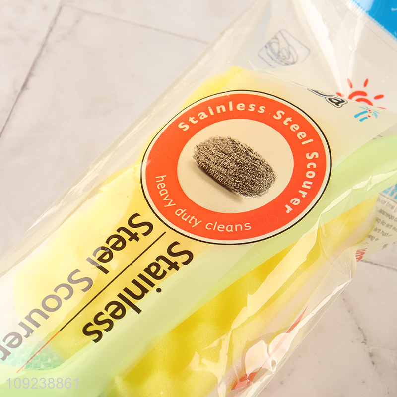 Top quality household kitchen cleaning kit cleaning sponge cleaning ball set