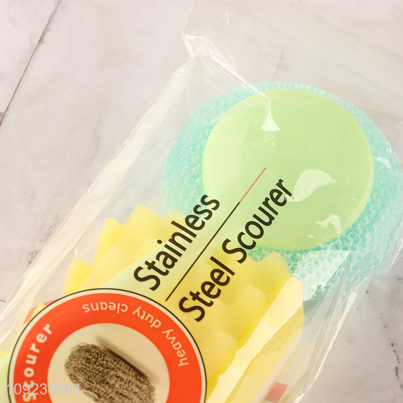 Top quality household kitchen cleaning kit cleaning sponge cleaning ball set