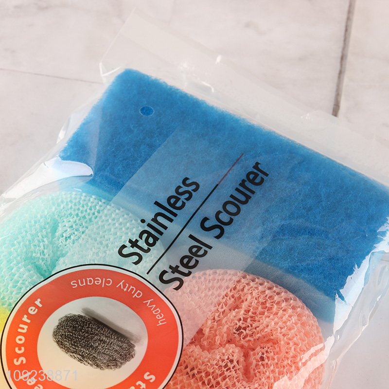 Hot products household kitchen cleaning supplies cleaning sponge cleaning ball set