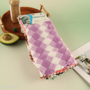 Low price household kitchen bathroom soft cleaning towel cleaning cloth for sale