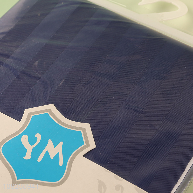 Hot selling household waterproof polyester shower curtain with hook