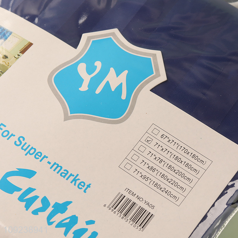 Hot selling household waterproof polyester shower curtain with hook