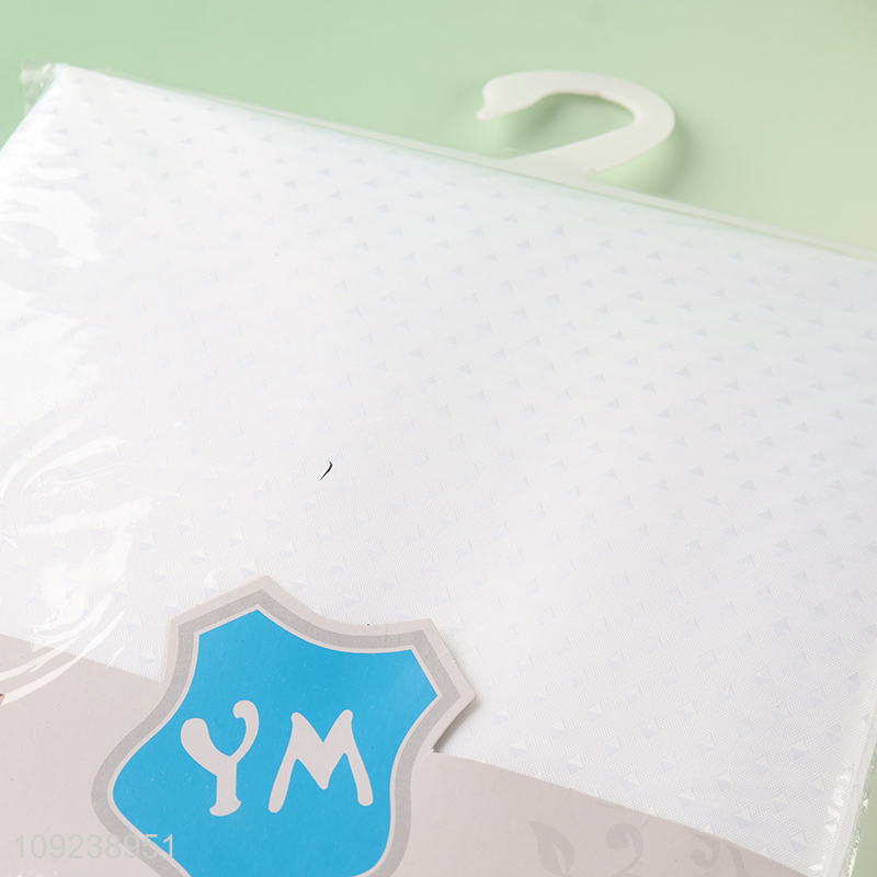 Popular products home hotel waterproof polyester shower curtain with hook