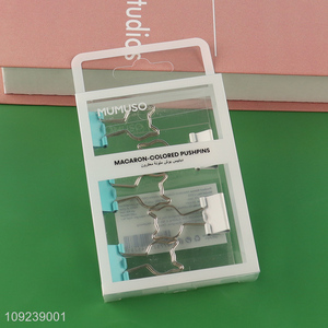 Top selling 5pcs iron paper clips binder clips for school office