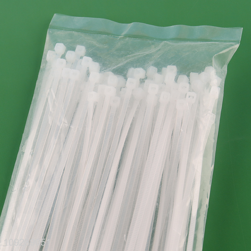 Popular products 100pcs white nylon cable tie self-locking cable set