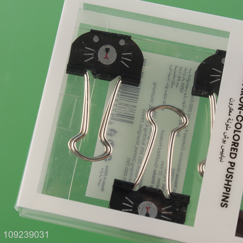 China products 4pcs school office paper clips binder clips set