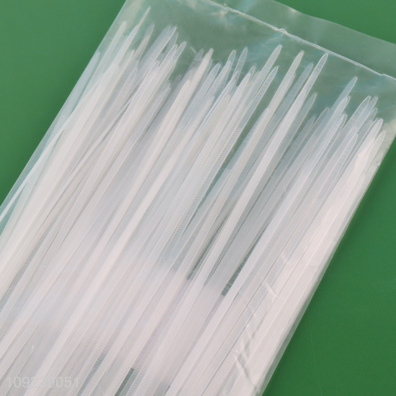 Popular products 100pcs white nylon cable tie self-locking cable set