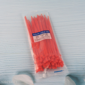 Hot items red 100pcs nylon cable tie self-locking cable for sale