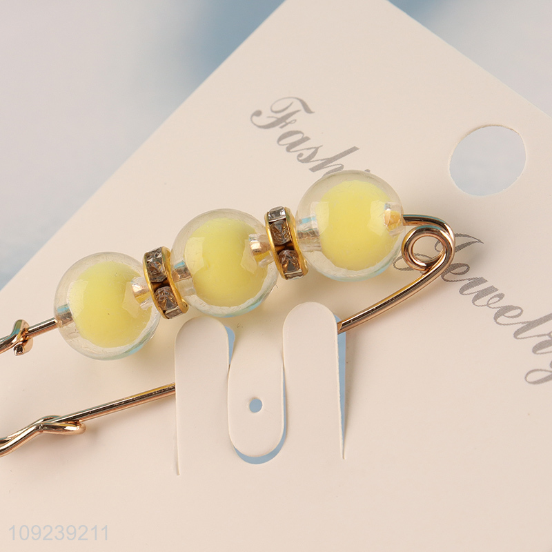 Yiwu market women fashion jewelry brooch waistband buckle pin for sale