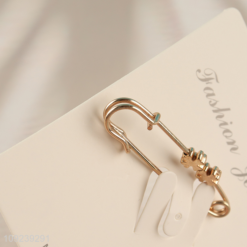 Low price creative fashion jewelry brooch waistband buckle pin for ladies