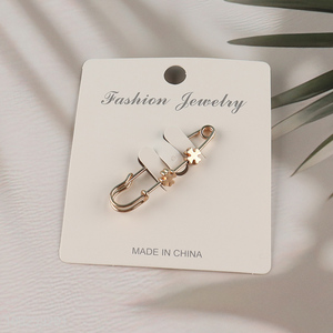 Low price creative fashion jewelry brooch waistband buckle pin for ladies
