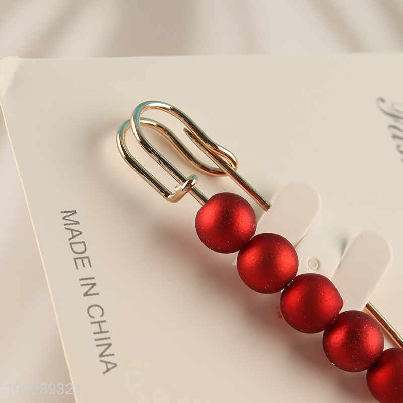 Hot items red fashion jewelry brooch waistband buckle pin for women