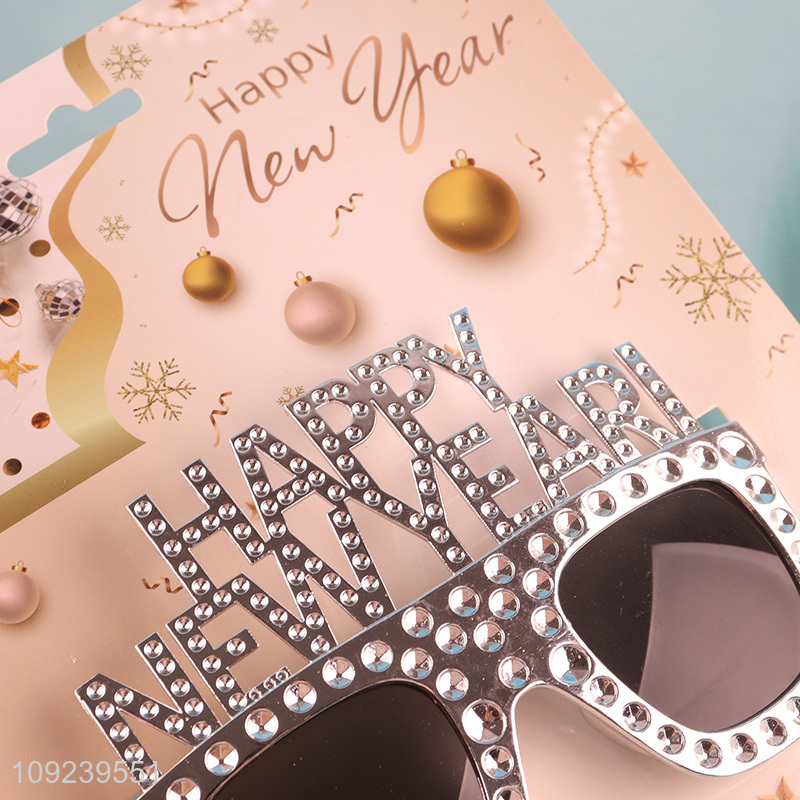 China products red happy new year party glasses adult party supplies