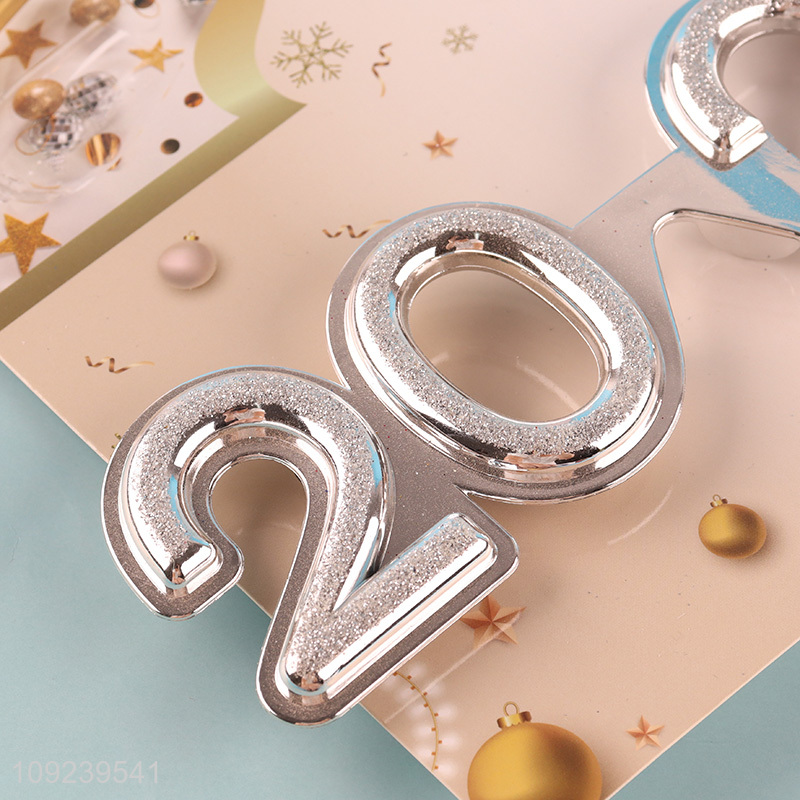 Popular products party supplies silver happy new year party glasses