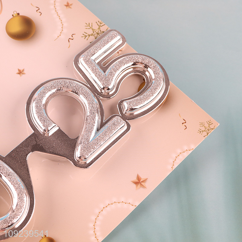 Popular products party supplies silver happy new year party glasses