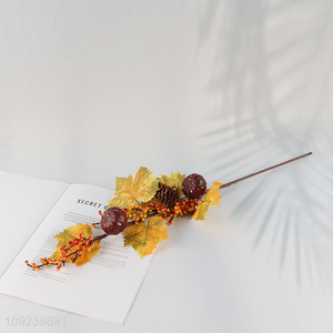 Most popular plastic pinecones berries decorative branch for Halloween decoration