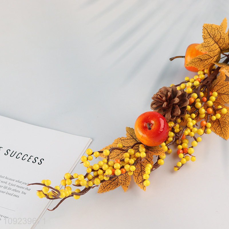 Hot items Halloween decoration pinecones berries decorative branch