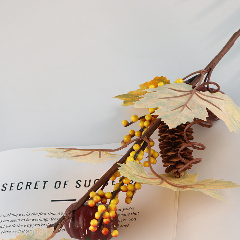 Most popular plastic pinecones berries decorative branch for Halloween decoration