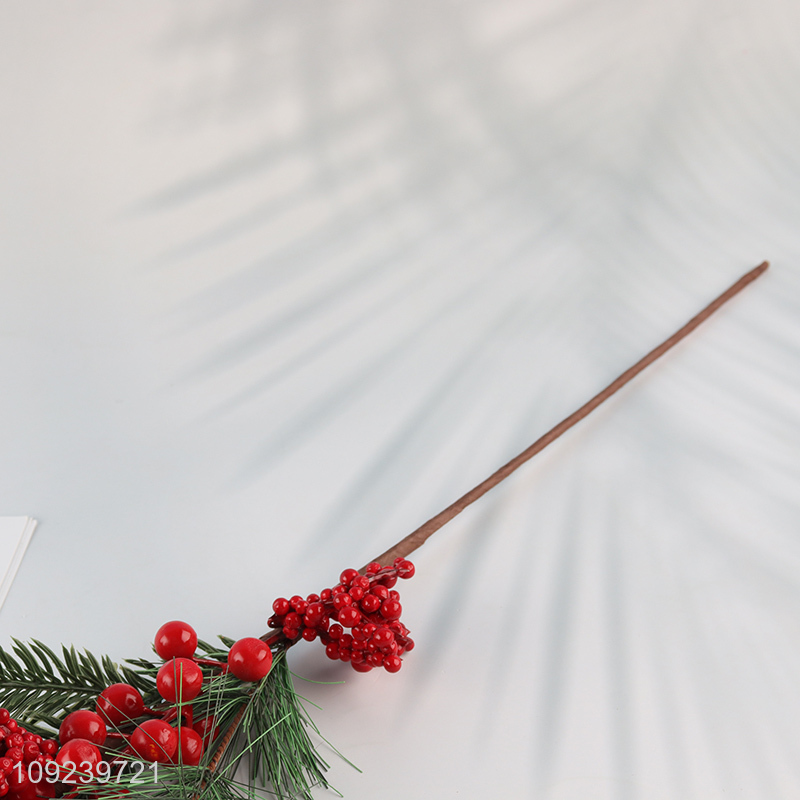 Popular products red berries decorative branch Christmas branch for decoration